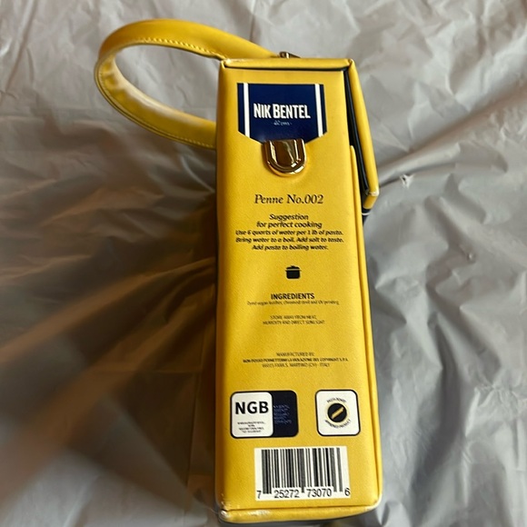 Nik Bentel Italian Pasta Bag. Vegan Hand Bag - Picture 6 of 17